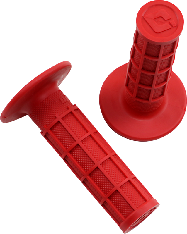 Odi Ruffian Mx Full Waffle Single-Ply Grips - Red H02RFR