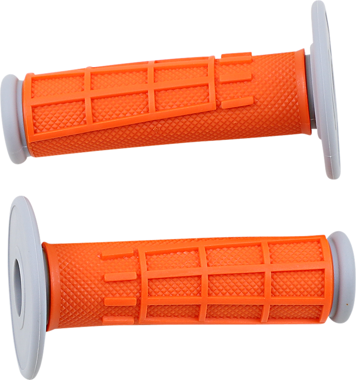 Moose Offroad Comp Diamond Half Waffle Grips - Orange 1MG2315-VEM