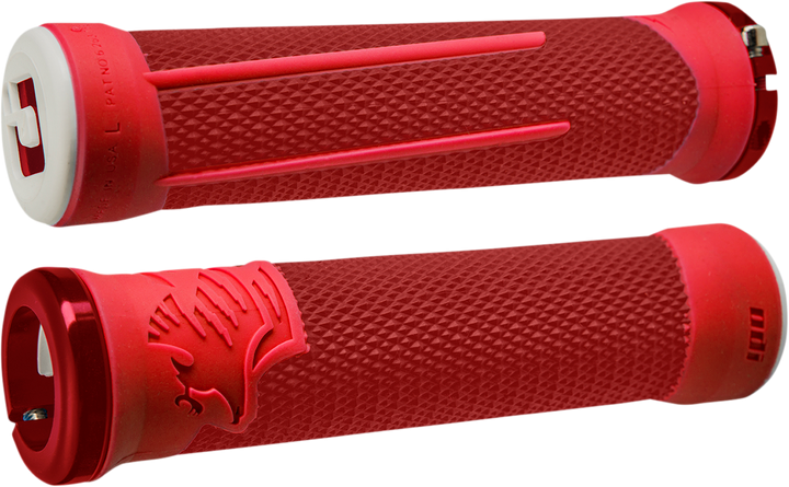 Odi Ag-2 Mtb Grips - Red/Fire Red D35A2RF-R