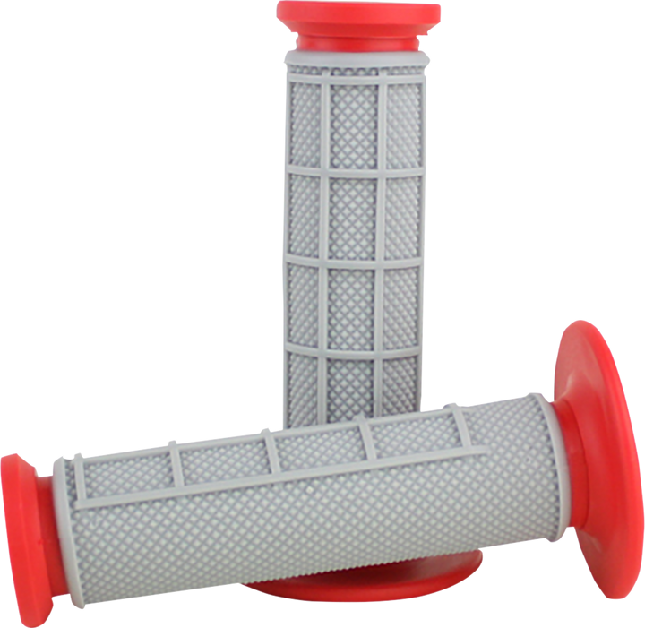 Driven Racing Pro Waffle Grips - Red/Gray D535-RD