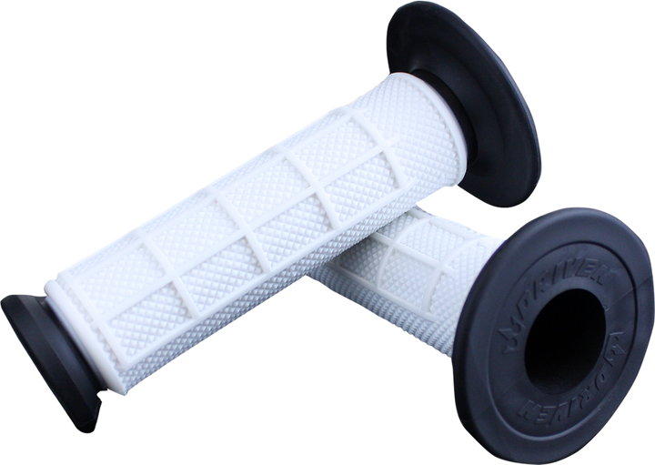 Driven Racing Pro Waffle Grips - White/Black D535-WT