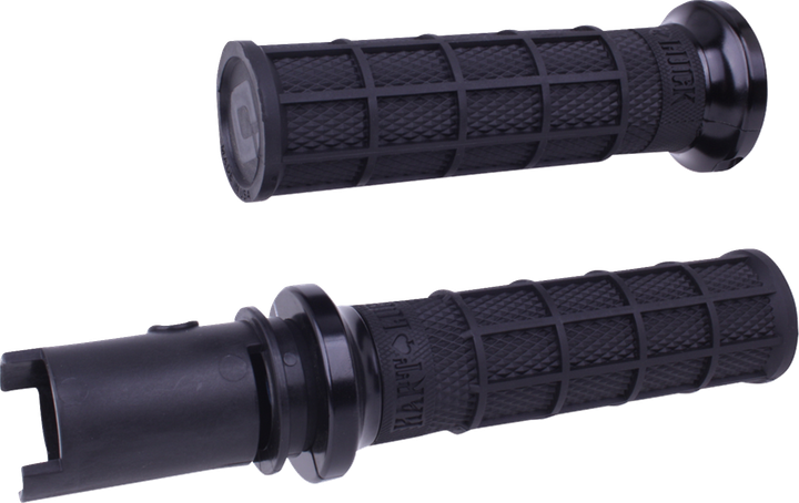 Odi Hart-Luck Signature V-Twin Lock-On Grips - Cvo - Black/Black V31HTC-BB-B