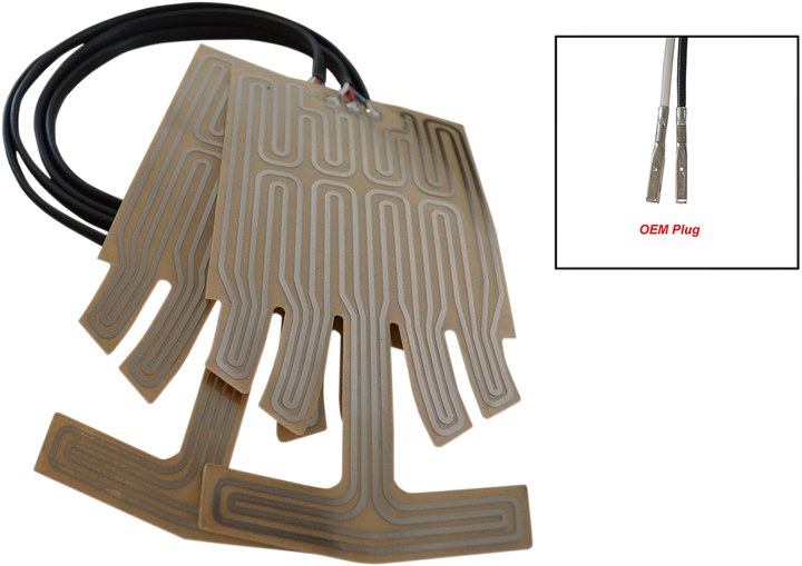 Race Shop Inc. High Power Grip Heater Element Kit With Oem Connector - Extended - Gen 4 Ski Doo GH-20