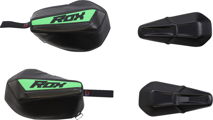 Rox Speed Fx Generation 3 Flex-Tec Handguards - Green FT3-HG-G