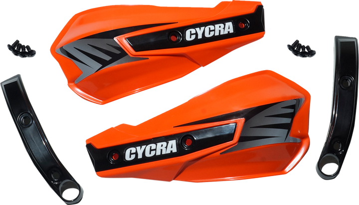 Cycra Replacement Vortex Handshields W/ Abrasion Guards - Orange 1CYC-1029-22