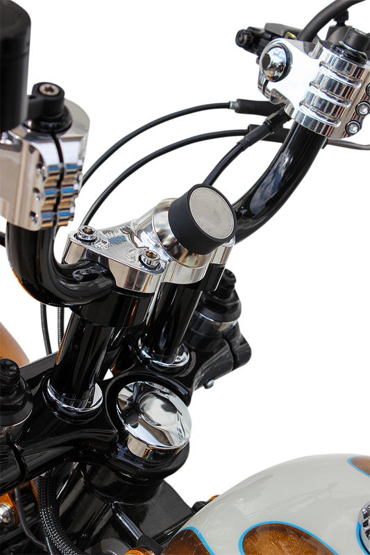 Klock Werks Iomounts Device Mount - Handlebar Clamp - Chrome KWD-02-0384