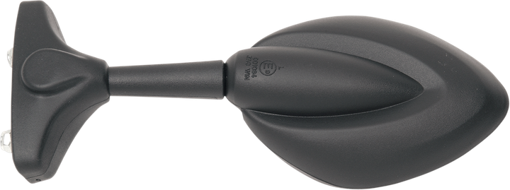 Parts Unlimited Mirror - Side View - Teardrop - Black - Left/Right - Each 0640-0123