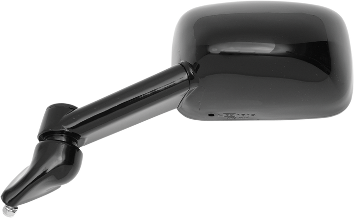 Parts Unlimited Mirror - Side View - Rectangle - Black - Left 0640-0341