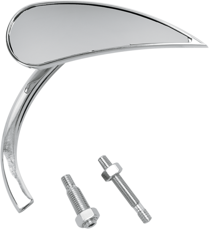 Arlen Ness Mirror - Micro - Rad 2 - Side View - Teardrop - Chrome - Right 13-411