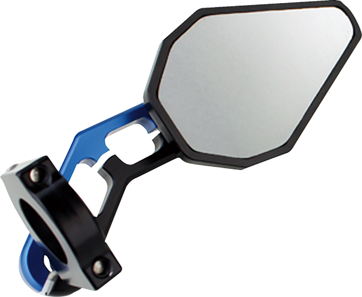Driven Racing Mirror - D-Axis - Side View - Hexagon - Blue - Each DXM-BL