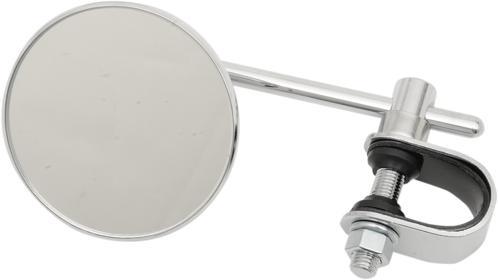 Emgo Mirror - Side View - Round - Chrome - 4" Stem - Left/Right - Each 20-06814