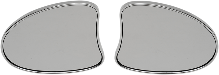 Drag Specialties Mirrors - Side View - Deluxe - Teardrop - Chrome 0640-1096