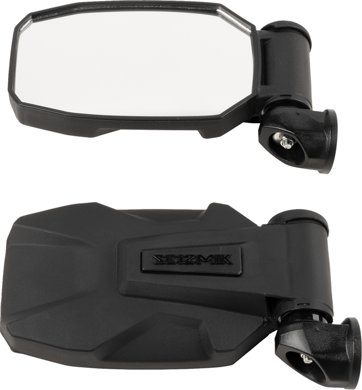 Seizmik Mirrors - Strike - Side View - Rectangle - Black - 1.75" Rops - Pair 56-18091