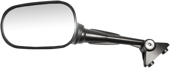 Emgo Mirror - Side View - Oval - Black - Left 20-24722