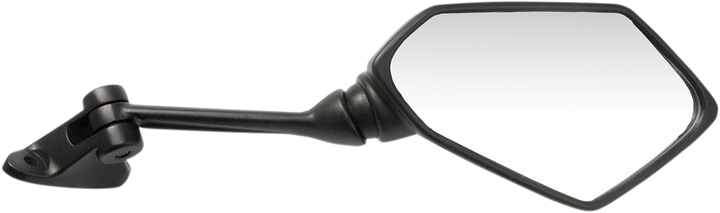Emgo Mirror - Side View - Polygon - Black - Right 20-43101