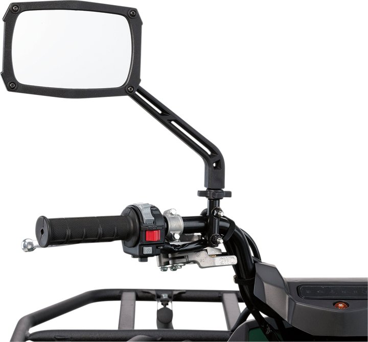 Moose Offroad Mirror - Atv - Side View/Anti-Vibration - Rectangle - Black MATVMIR1