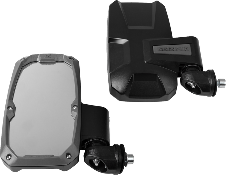 Seizmik Mirrors - Embark - Side View - Rectangle - Black - 1.875"/2" Rops - Pair 56-18105