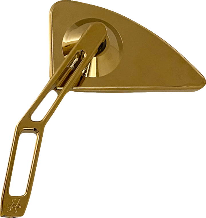 Pro-One Perf.Mfg. Mirror - Mini W/V2 Cut-Out Stem - Gold - Left 102120TIN