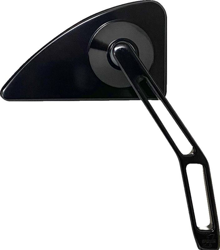 Pro-One Perf.Mfg. Mirror - Mini W/V2 Cut-Out Stem - Black - Right 102130B
