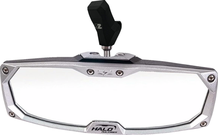 Seizmik Mirror - Halo R - Rear View - Rectangle - Black W/Silver Bezel - Each - Cf Moto 56-18033
