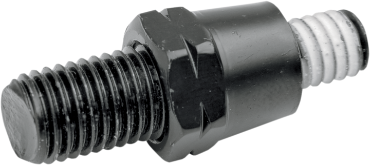 Drag Specialties Adapter - Mirror - Stealth - Reverse Thread - Left - Black 0641-0097