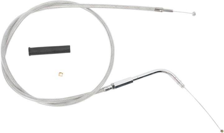 Drag Specialties Stainless Braided Throttle Cable - 29-1/2" 0650-0290