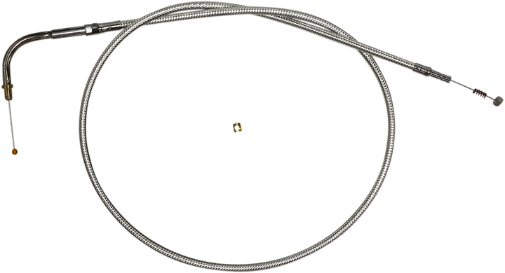 Magnum Shielding Sterling Chromite Ii Braided Idle Cable For Harley-Davidson - 34-3/4" 34254