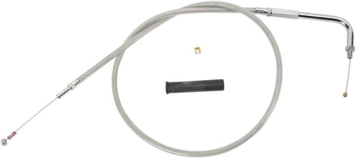 Drag Specialties Stainless Braided Idle Cable - 39-1/2" 0651-0242