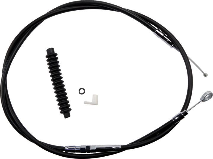 Drag Specialties High-Efficiency Black Vinyl Clutch Cable - 72-11/16" 0652-1440