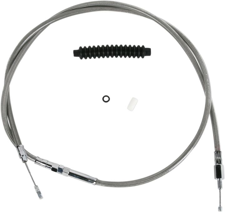Drag Specialties High-Efficiency Braided Stainless Steel Clutch Cable - 68-11/16" 0652-1456
