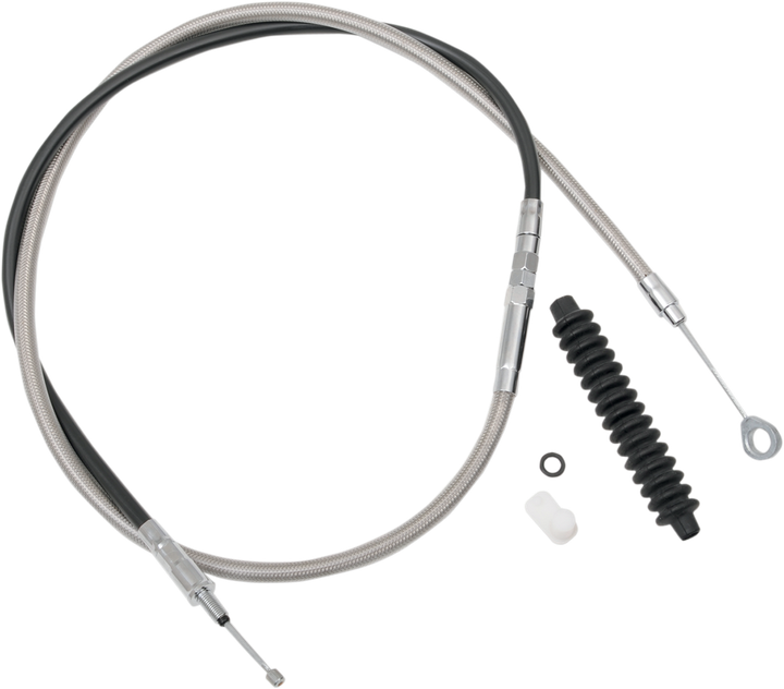 Drag Specialties High-Efficiency Braided Stainless Steel Clutch Cable - 59-3/4" 0652-1477