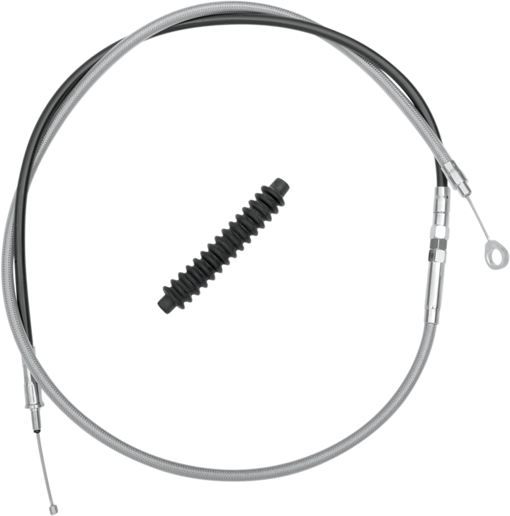 Drag Specialties High-Efficiency Braided Stainless Steel Clutch Cable - 66-15/16" 0652-1492