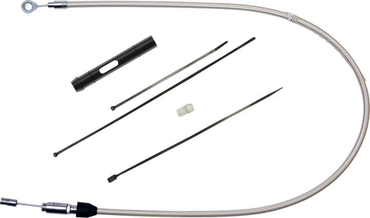 Magnum Shielding Polished Stainless Quick Connect Upper Clutch Cable - 35" 52341HE