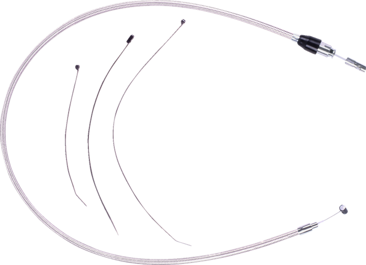 Magnum Shielding Polished Stainless Quick Connect Upper Clutch Cable - 47" 52384HE