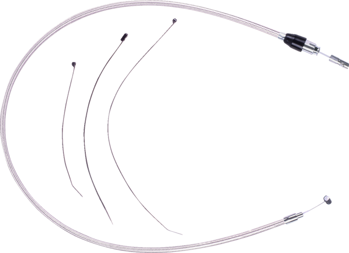 Magnum Shielding Polished Stainless Quick Connect Upper Clutch Cable - 53" 523810HE