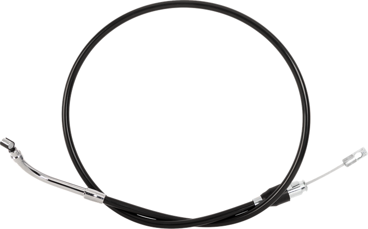 Drag Specialties Quick Connect Clutch Cable - Upper - 46" - Black/Chrome 0652-3179