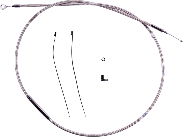 Magnum Shielding Redesigned Polished Stainless Clutch Cable - 72-11/16" 5228-72