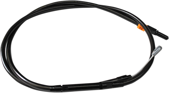 La Choppers Scout Complete Stainless Braided Handlebar Cable/Brake Line Kit - Stock Handlebars - Midnight LA-8400KT-08M