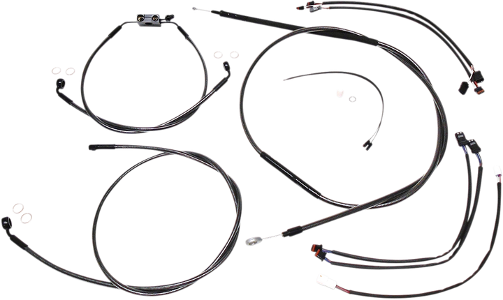 Magnum Shielding Black Pearl Designer Handlebar Installation Kit - 12"-14" - '18-'24 Softail 487941