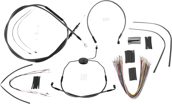 Magnum Shielding Karbonfibr Designer Handlebar Installation Kit - 12"-14" - '08-'13 Touring 787301