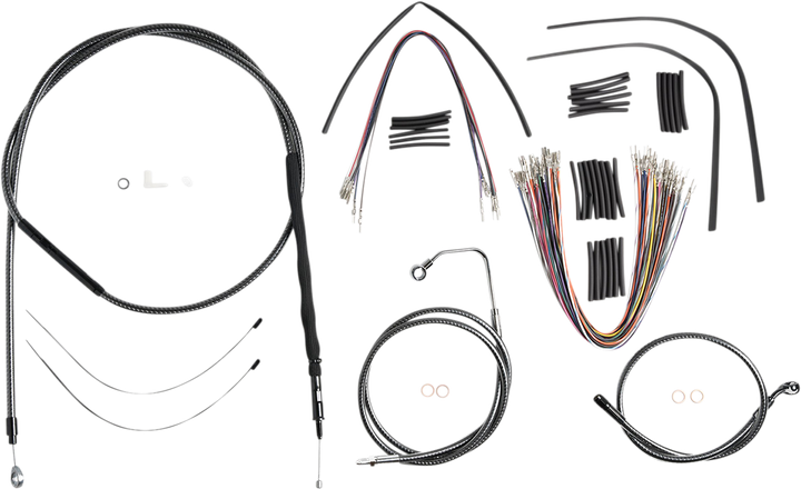 Magnum Shielding Karbonfibr Designer Handlebar Installation Kit - 12"-14" - '08-'13 Touring 787361