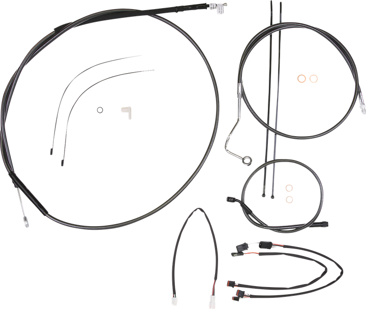 Magnum Shielding Black Pearl Designer Handlebar Installation Kit - 18"-20" - '21-'23 Fltr 487983