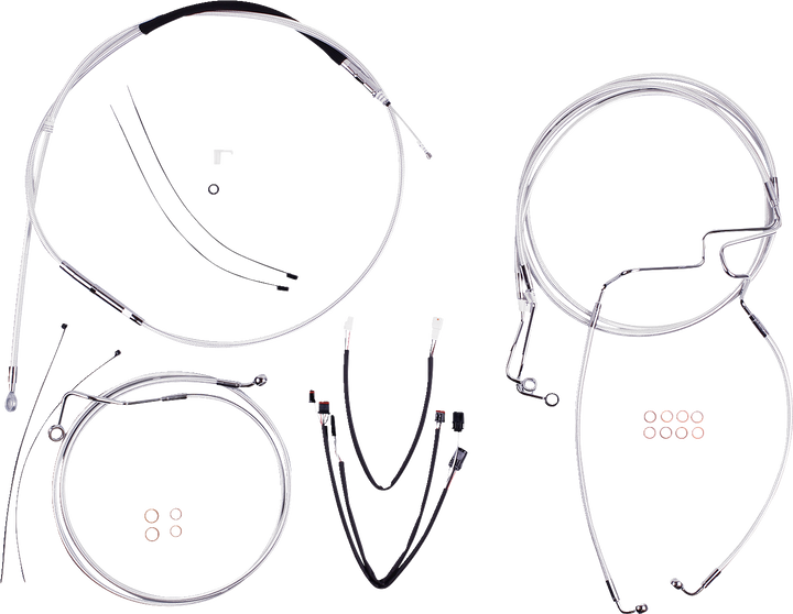 Magnum Shielding Sterling Chromite Ii Designer Handlebar Installation Kit - 15"-17" - '21-'23 Fltr 387972