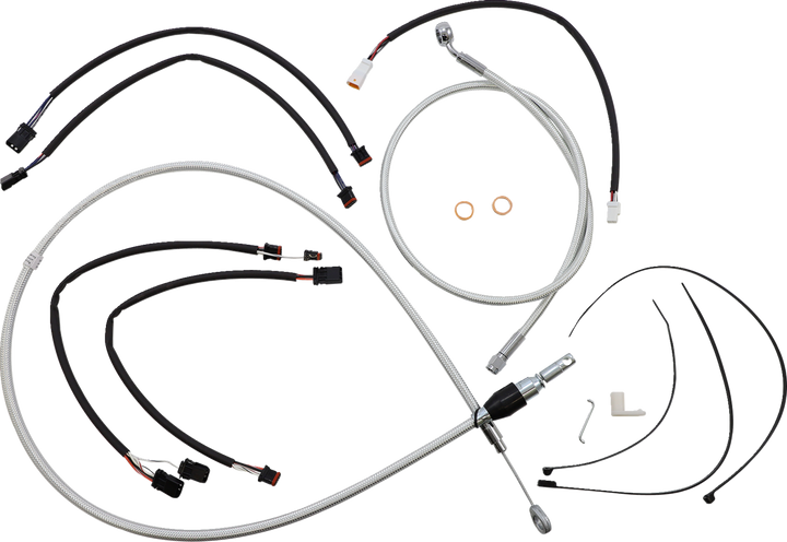 Magnum Shielding Sterling Chromite Ii Designer Handlebar Installation Kit - 15"-17" - '18-'24 Fx 3871162