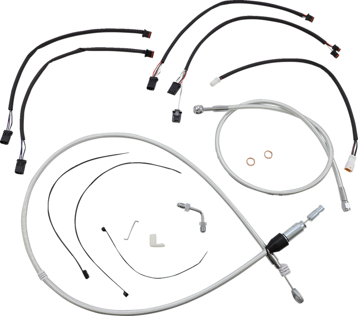 Magnum Shielding Sterling Chromite Ii Designer Handlebar Installation Kit - 12"-14" - '18-'24 Softail 3871181
