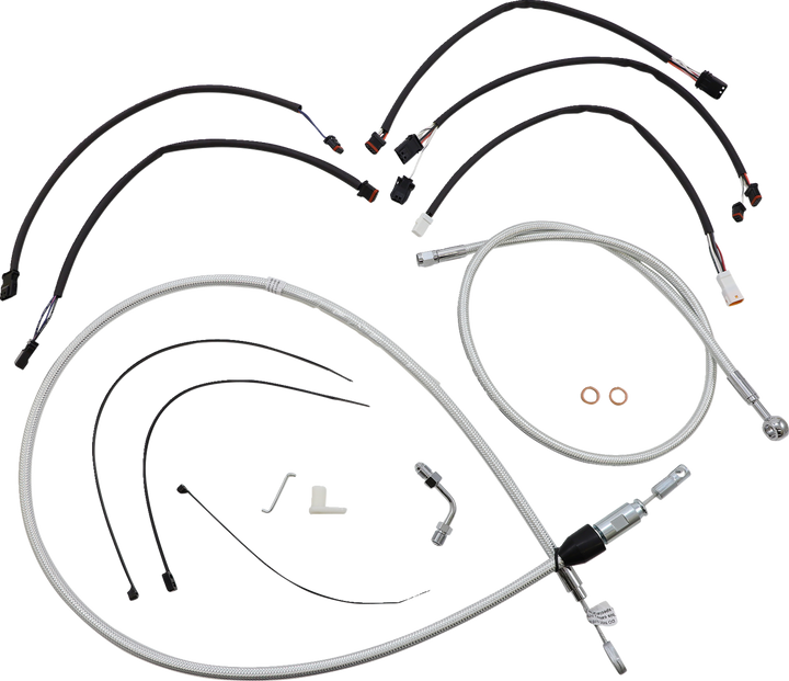 Magnum Shielding Sterling Chromite Ii Designer Handlebar Installation Kit - 15"-17" - '18-'24 Softail 3871182