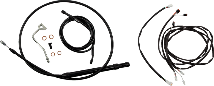 Burly Brand Touring Model Control Kit - Gorilla Ape Hanger - 14" - Black B30-1308