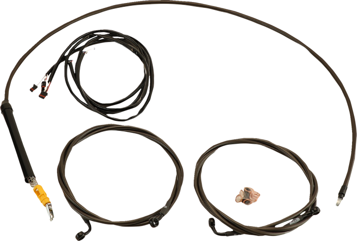 La Choppers Complete Plug-And-Play Cable Kit - 12" - 14" Handlebars - '23-'25 Touring - Midnight LA-8059KT3-13M
