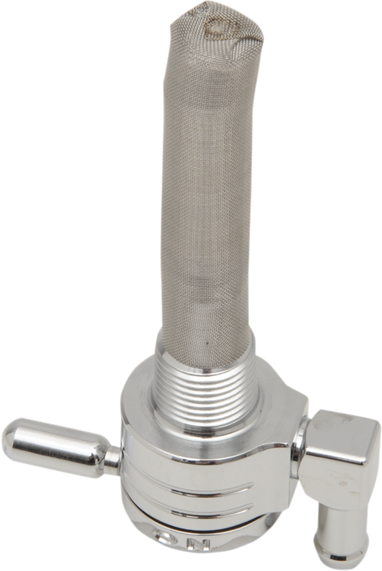 Golan Products "Click-Slick" Fuel Petcock - Downward - Chrome - 3/8" Npt 75-516D-CS