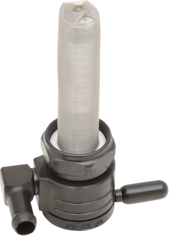 Golan Products "Click-Slick" Fuel Petcock - Forward - Black - 22Mm 76-312F-BLK